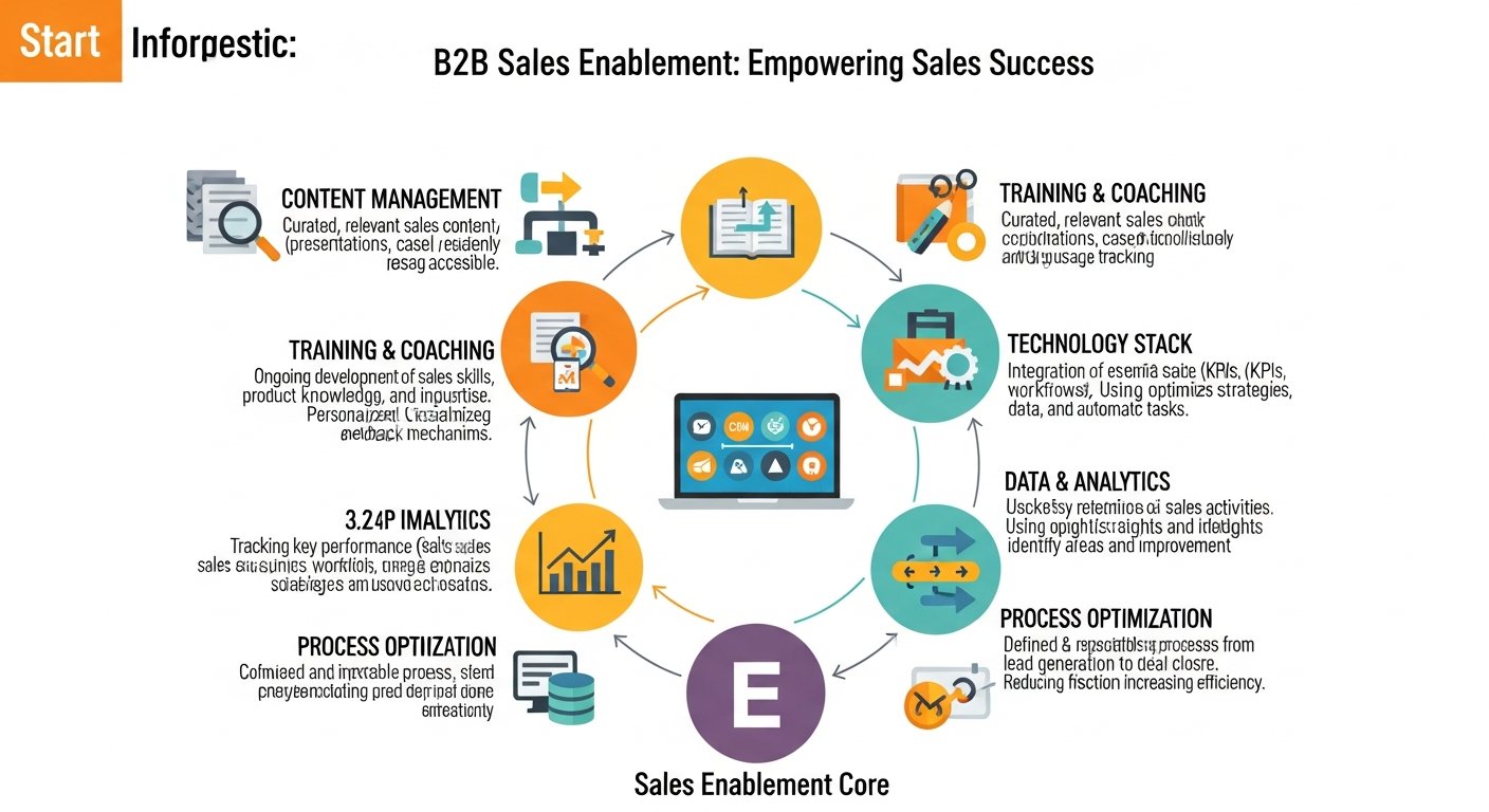 b2b sales enablement — featured illustration