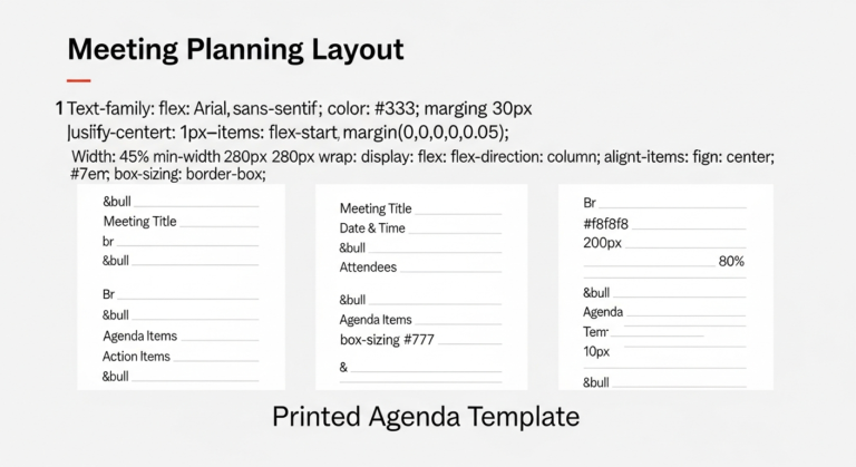 how to run effective business meetings