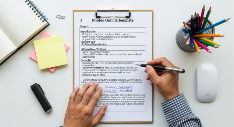 how to write business case study guide